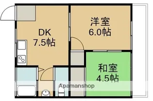 山下アパート1号棟【8号室】の間取り