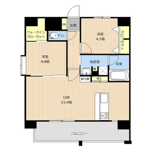 LIBTH月出【5階】の間取り