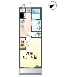 TIEDE HOUSE・K【202号室】の間取り