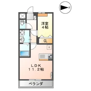 ユースハイム【207号室】の間取り