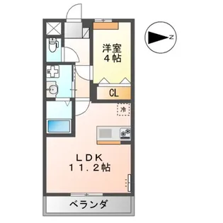 ユースハイム【208号室】の間取り