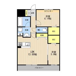 LIBTH大津【3階】の間取り