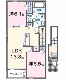 アイ・グレース B【2階】の間取り
