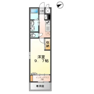 ルラシオン大津【108号室】の間取り