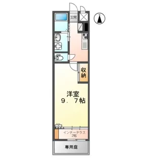 サンウイング【105号室】の間取り