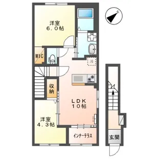 LE.LIEN広崎【2階】の間取り