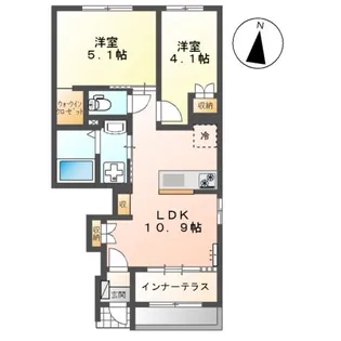 LIBERTE【111号室】の間取り