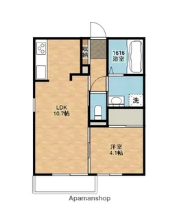 IRENE(イレーネ)【202号室】の間取り