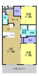 ARTH平松【303号室】の間取り