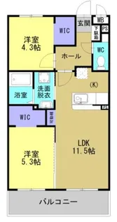 ARTH平松【305号室】の間取り