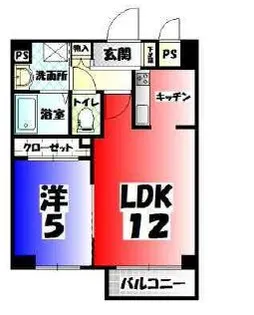 AURATO水前寺【3階】の間取り