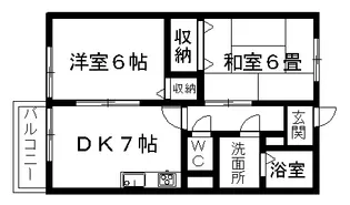 ラ・ボール【1階】の間取り