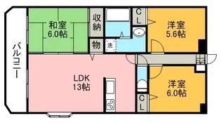 アルバパラッツオ【4階】の間取り