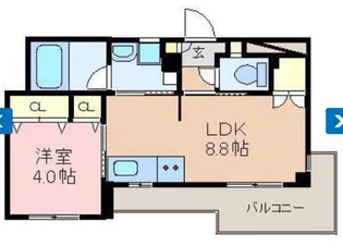 エムステージ藤崎宮【3階】の間取り