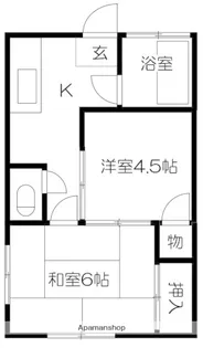 みどり荘【105号室】の間取り
