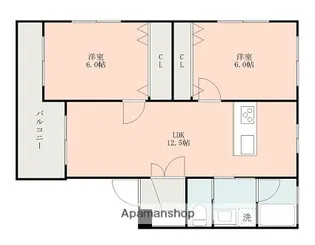 アルカディアRA【201号室】の間取り