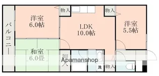 熊本県合志市幾久富【マンション】の間取り