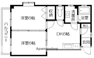 グリーンハイツ2番館【101号室】の間取り