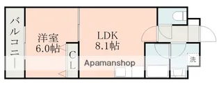 PLACE水前寺【4階】の間取り