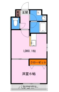 PLACE水前寺【503号室】の間取り