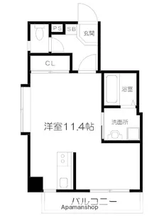 シエル藤崎【6階】の間取り