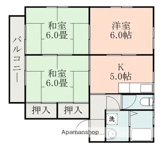 熊本県熊本市東区広木町【アパート】の間取り