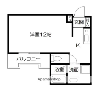 プレイズ紺屋【401号室】の間取り