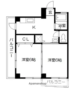 コーポ嘉悦【203号室】の間取り
