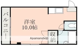熊本県熊本市中央区黒髪2丁目【マンション】の間取り