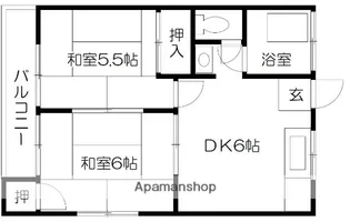 直ハイツ【101号室】の間取り
