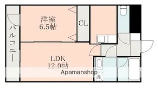 エリシオン保田窪【1階】の間取り