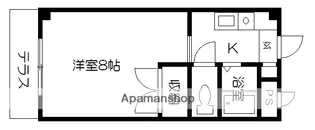 サザンクロス白川【103号室】の間取り