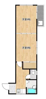 孫代ハイツ【2階】の間取り
