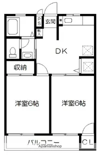 コーポなかがわ【302号室】の間取り
