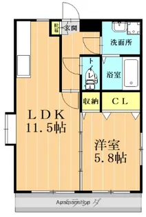 グランディール小山Ⅰ【3階】の間取り