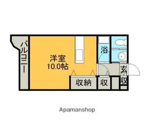 エヴァーグリーン水前寺弐番館【2階】の間取り