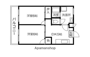 シティハウスK【405号室】の間取り
