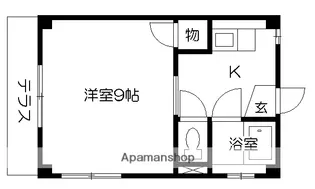 ライフステージ水前寺【203号室】の間取り