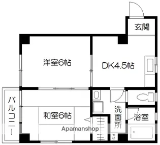 コーポ嘉悦【201号室】の間取り