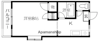 グリーンコーポ【204号室】の間取り