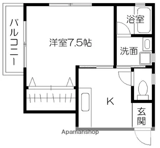 ピアハウス【403号室】の間取り