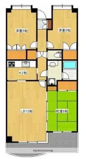 UCレジデンス小沢町【8階】の間取り