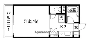 グレイス熊本壱番館【202号室】の間取り