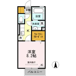 アザックみゆき【2階】の間取り