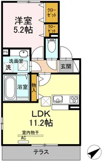 サクラハイム【1階】の間取り