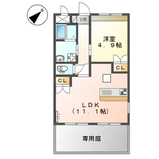 ベンベル21【1階】の間取り