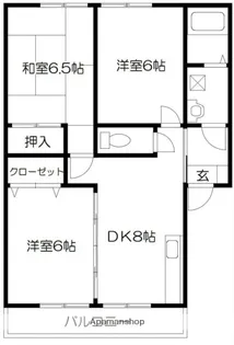 サンガーデンハイツA棟【201号室】の間取り