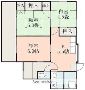 熊本県熊本市東区小山5丁目【一戸建】の間取り