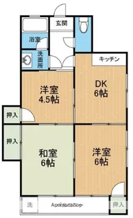 熊本県熊本市中央区出水2丁目【アパート】の間取り