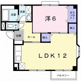ヴェルドミール野田Ⅲ【1階】の間取り